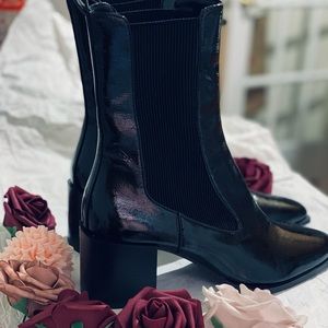 Zara Comfy Black Ankle Boots